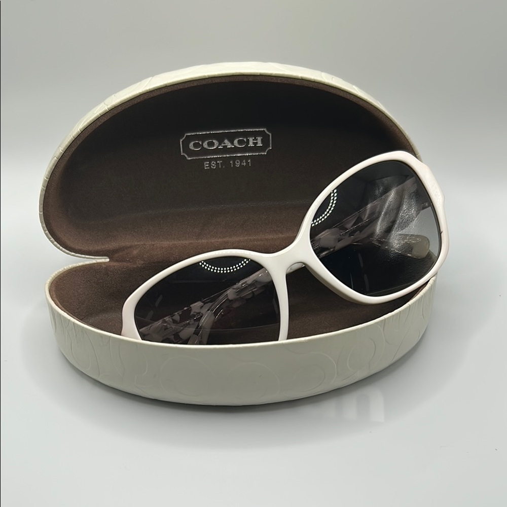 Coach White Sunglasses